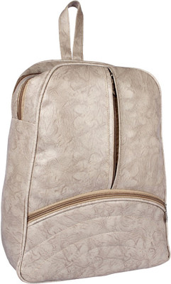 

DE EULE Casual Girls Women College Office Bag Travel Backpack 12 Backpack(Khaki), Off white