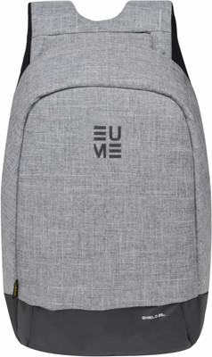 

EUME Shield 21 Ltr Anti Theft Laptop Backpack for 40 cm Laptop and Nylon Water Backpack With USB Charging Port - (Grey) 21 L Backpack(Grey)