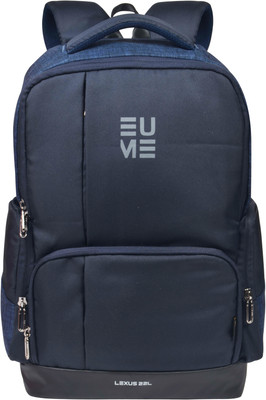 

EUME Lexus 22 Ltr Laptop Backpack for 40 cm Laptop And Nylon Water Resistance Backpack - (Navy Blue) 22 L Backpack(Blue)