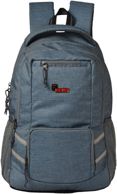 

F Gear Intellect Linen with Rain cover 32.0 L Laptop Backpack(Blue, Grey), Grey;linen blue