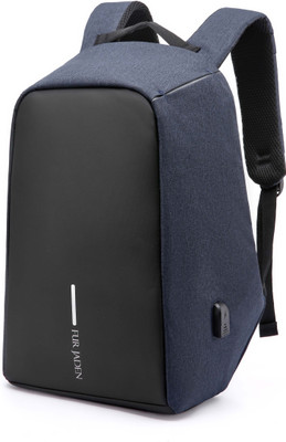 

Fur Jaden Navy 20L Anti Theft Waterproof Backpack with USB Charging 15 Backpack(Blue)