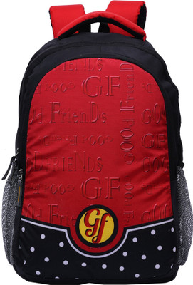 

Good Friends Basics Unisex Waterproof 30 Laptop Backpack(Black), Red