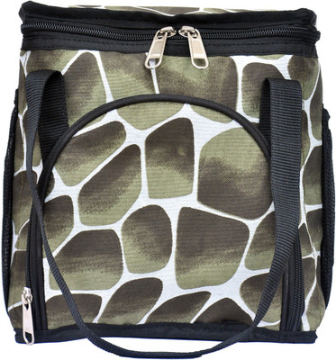 

Maitri Enterprises Green Texture Block Design Lunch Bag Waterproof Lunch Bag(Green, 2 L)
