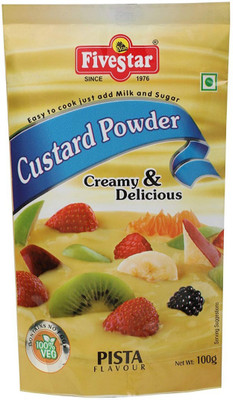 

5 Star Pista Pouch 100g, Pack of 4 Custard Powder(400 g)