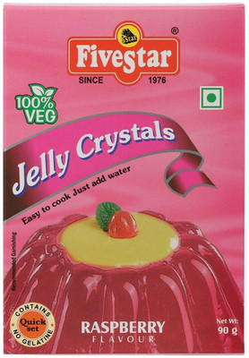 

5 Star Raspberry 90g each Pack of 4 Jelly Powder(360 g)