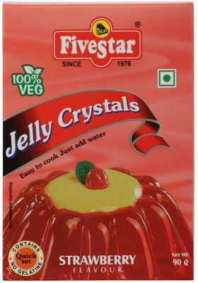 

5 Star Strawberry 90g each Pack of 4 Jelly Powder(360 g)