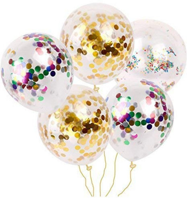 

Instabuyz Solid Birthday Confetti Balloons Balloon(Multicolor, Pack of 5)