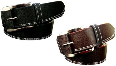 

Roxelcraft Men Formal, Casual Black, Brown Synthetic Belt