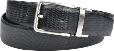 

Crazee Wear Men Casual Black Genuine Leather Reversible Belt