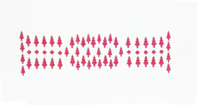 

SJ COLLECTION Maroon Christmas Tree Shape Medium And Small Size Forehead Maroon Bindis(Fancy Series)