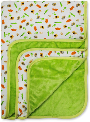 

Tumble Printed  Crib Baby Blanket(Fur, Green