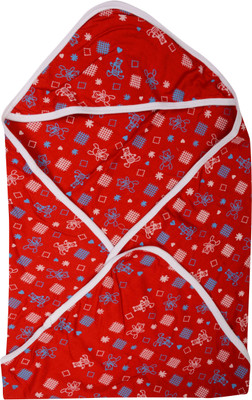 

VParents Printed  Swadding Baby Blanket(Cotton, Red
