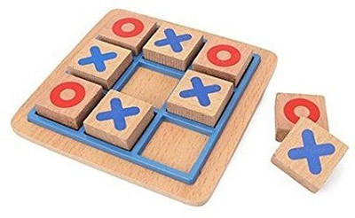 

kubergift Wooden Tic Tac Toe (Board Game) Board Game