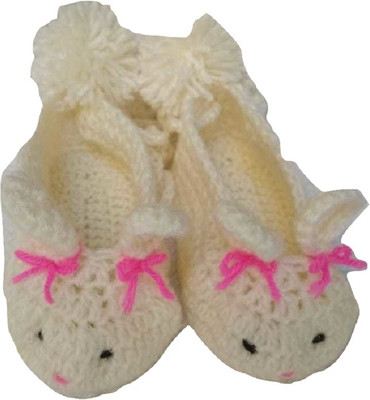 

HEERA Booties(Toe to Heel Length - 10 cm White)