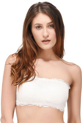 NOIA by FABZ Women Bandeau/Tube Lightly Padded Bra(White)