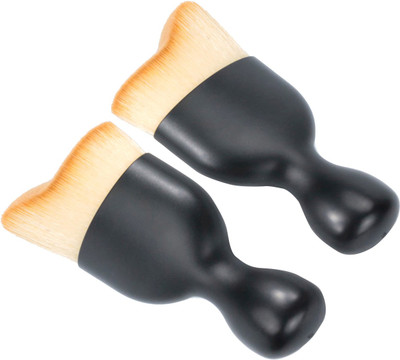 

House of Quirk Contour Foundation S Shape Makeup Brushes (Set of 2)(Pack of 2)