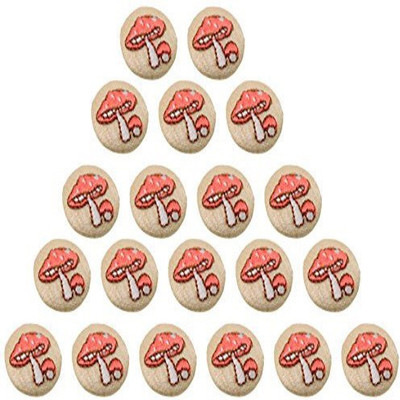 

Fabric and Lace BT053c Fabric, Metal Buttons(Pack of 20)