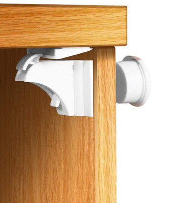 HOUSE OF QUIRK Baby Safety Magnetic Rev-A-Lock Cabinet Security System(Pack of 16)