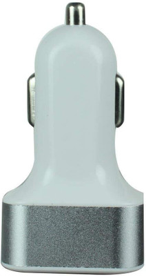 

Heartly 3.1 amp Turbo Car Charger(Silver), Champagne silver