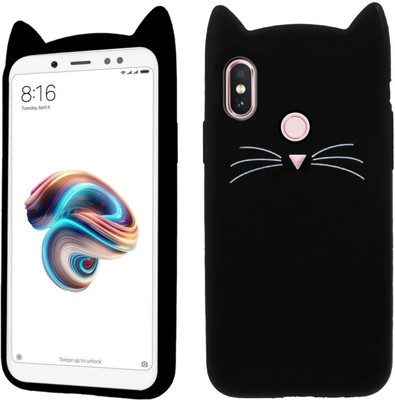 CASE CREATION Back Cover for Mi Redmi Y2(Black, 3D Case, Silicon, Pack of: 1)