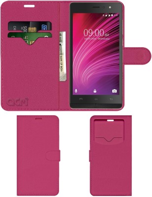 ACM Flip Cover for Lava A97 2gb(Pink, Cases with Holder, Pack of: 1)
