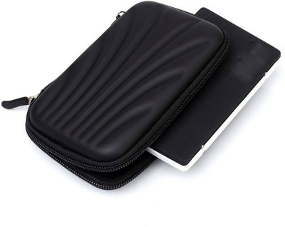 

Adnet Essentials Case for 2.5" Hard Drive Semi Hard Shell 2.5 Pouch(For 2.5 inch External Hard disk, Western Digital WD, Black)