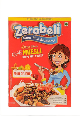 

Zerobeli Crunchy Fruit Delight Muesli(500 g, Box)