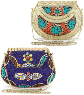 

Voila Party Multicolor, Blue Clutch, Blue;multicolor