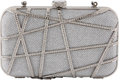 

Muse Creations Casual Silver Clutch