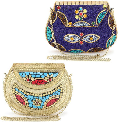 

Voila Party Multicolor Clutch