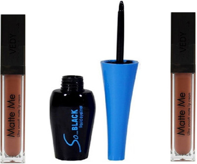 

JEFFY Matte Me Ultra Smooth Lip Cream (MULTICOLOR)(Set of 3)