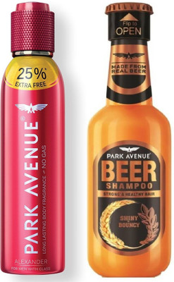 

Park Avenue Shiny Bouncy Beer Shampoo & Alexander (Pack Of 2)(Set of 2)