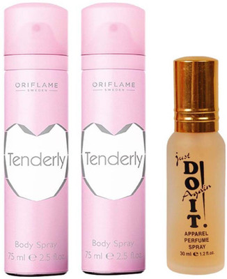 

Oriflame Sweden two Tenderly Body Spray - For Women (75 ml) with one do it perfume 30 ml(Set of 3)