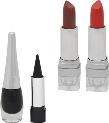 

NutriGlow Set of 2 Lipsticks + 1 Eye liner + Kajal(Set of 4)