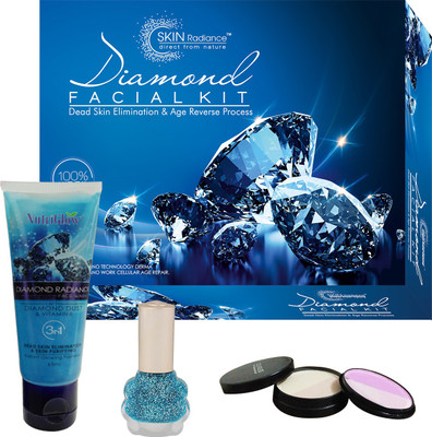 

NutriGlow SET OF 1 DIAMOND FACIAL KIT + 1 DIAMOND FACE WASH + 1 NAIL PAINT + 1 COMPACT (5-IN-1)(Set of 1)