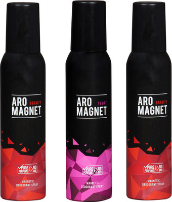 

Arochem NEW 3 PACK COMBO DEODORANT NEW LATEST COMBO PACK OF 3 200 ML BOTTAL PURE PERFUME NO ALCOHOL DYNAMIC DEODORANT SPRAY Deodorant Spray - For Men & Women(200 ml, Pack of 3)