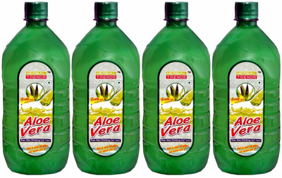 

Herbal Trends Aloe Vera Drinking Gel( Juice) Totally Fresh within 30days Guaranteed- Fibre Rich- Direct from Manufacturer 4000 ml(Pack of 4)