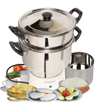 

Maestro MC2 Plus Electric Rice Cooker with Steaming Feature(3, Silver)