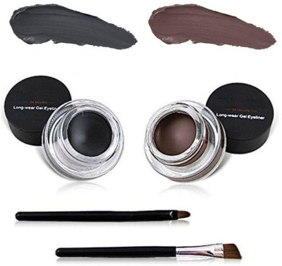Gabbu 24 H 2 IN 1 LONG LASTING SHIMMER EYELINER 6 g(BLACK, BROWN)