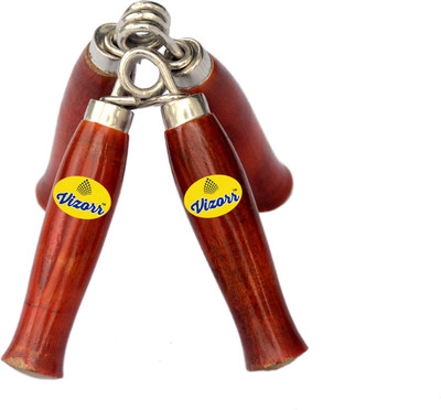 

Vizorr Wooden Hand Grip/Fitness Grip Pack of 2 Hand Grip/Fitness Grip(Red)