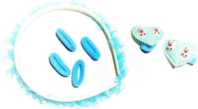 

KANISHA FASHION 7 PCS BABY GIRL HAIR ACCESSORIES SET Hair Accessory Set(Blue)