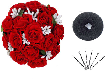 

Bueno Garba And Dandiya Festival Use Full Bun Gajra For Girls, Multicolor Bun(Multicolor)