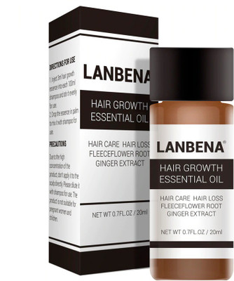 

LANBENA Hair Growth Essential Oil :Fleeceflower Root & Ginger Extract for Fast Powerful Hair Growth(20 ml)
