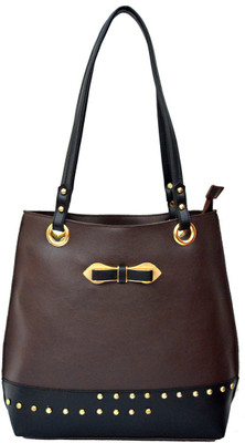 

AGINOS Hand-held Bag(Brown)