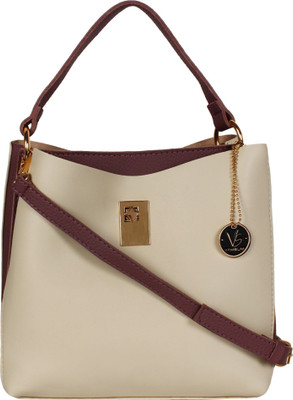 

Vamsum Hand-held Bag(Beige, Brown)