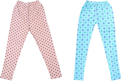 IndiWeaves Legging For Girls(Pink Pack of 2)