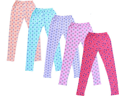 IndiWeaves Legging For Girls(Pink Pack of 5)