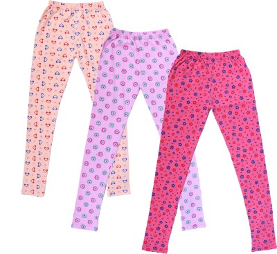 IndiWeaves Legging For Girls(Pink Pack of 3)