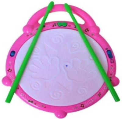 

TOYBIN Kids Multicoloured Flash Drum Set With Music and Lights Electronic Touch Flash Visual 3d Lights with 3 game mode & Dynamic Music Toy For Kids(Multicolor)