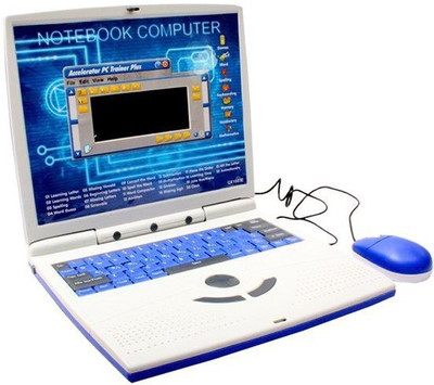 

TOYGALAXY 22 Activites Super Slim English Learner & Educational Intellectual Notebook Laptop For Kids, toys (Grey)(Grey)